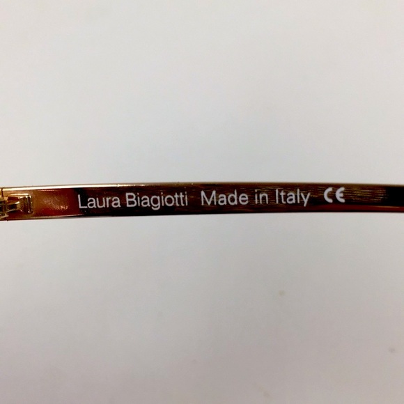 Laura Biagiotti Rare Vintage Pink Gold Sunglasses Made in Italy 🇮🇹 - Picture 3 of 6